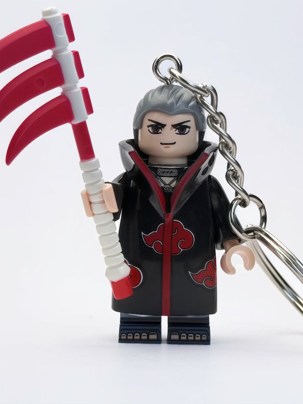 Naruto Akatsuki Hidan Custom Minifigure Keychain